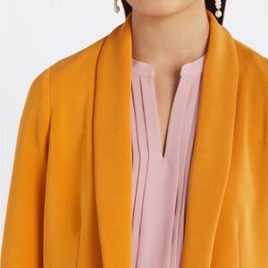 Skies Are Blue Hannah Modal Scuba Blazer in Yellow l Office l Super Soft l Lined